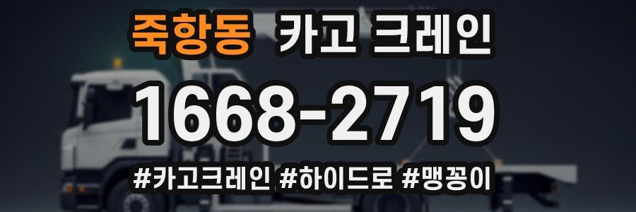 죽항동 크레인 작업