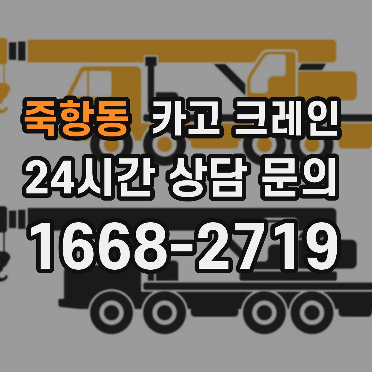 죽항동 카고 크레인