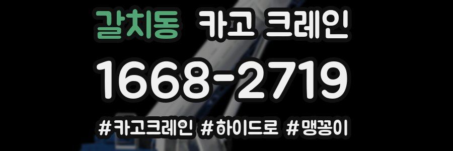 갈치동 크레인 작업