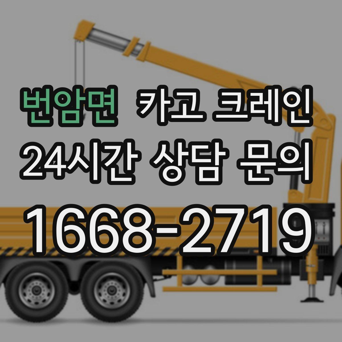 번암면 카고 크레인 당일 투입 가능 여부는 무엇으로 결정될까