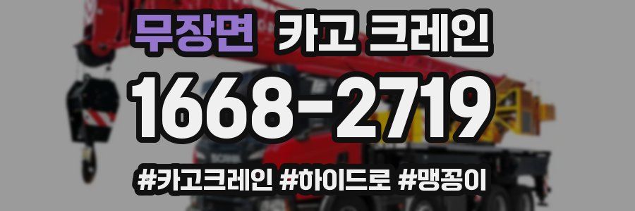 무장면 크레인 작업