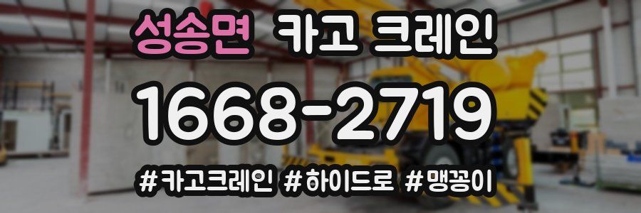 성송면 크레인 작업