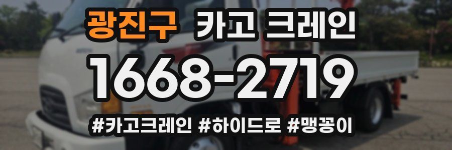 광진구 크레인 작업