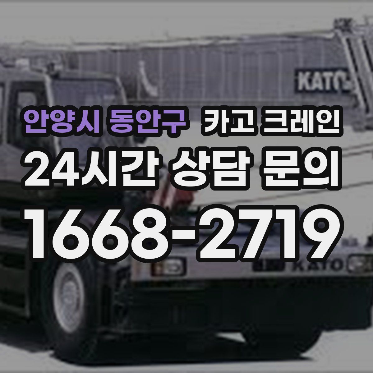 안양시 동안구 카고 크레인