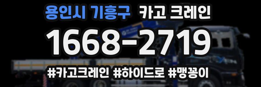 용인시 기흥구 크레인 작업