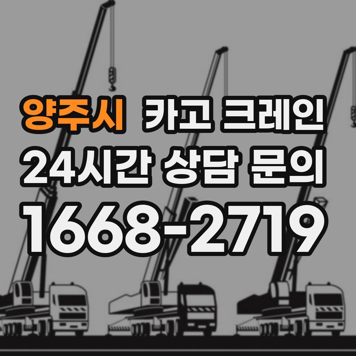 양주시 카고 크레인