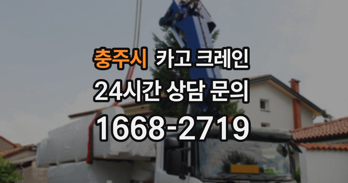 충주시 크레인
