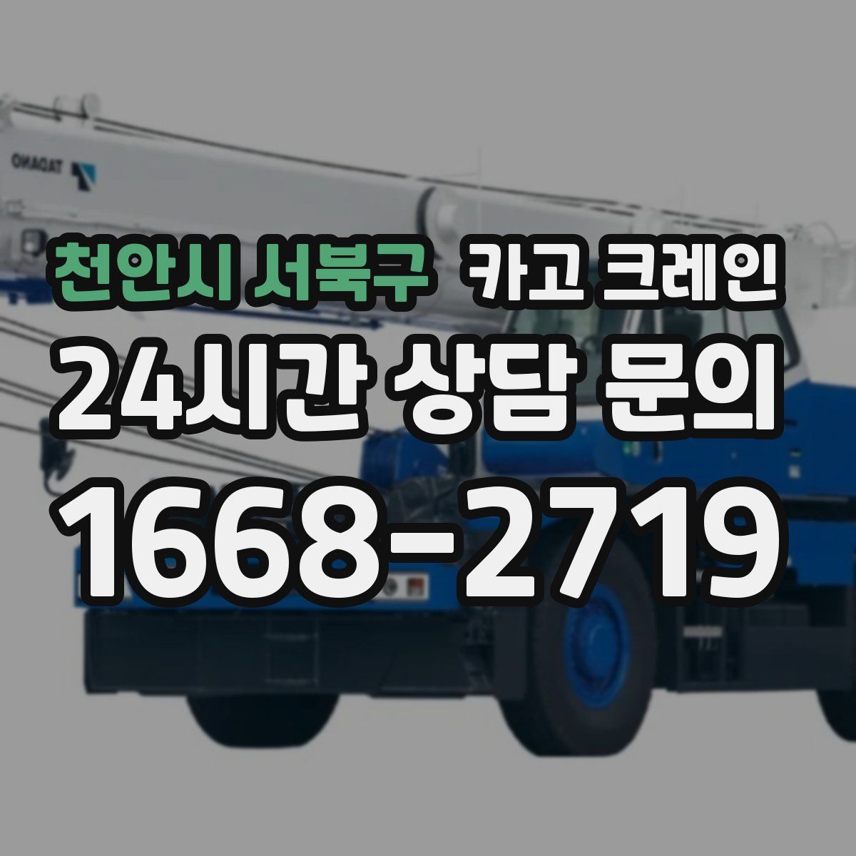 천안시 서북구 카고 크레인