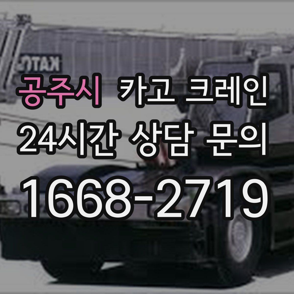 공주시 카고 크레인
