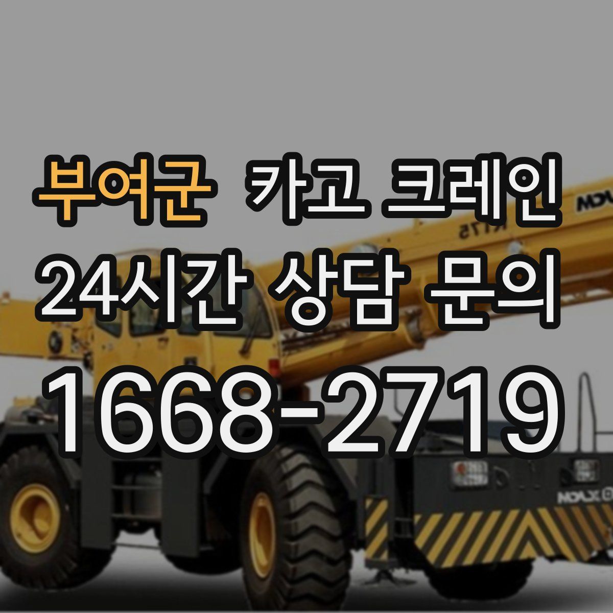 부여군 카고 크레인