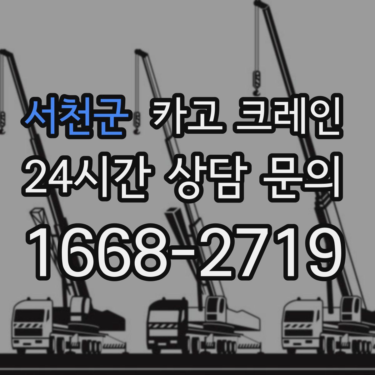 서천군 카고 크레인
