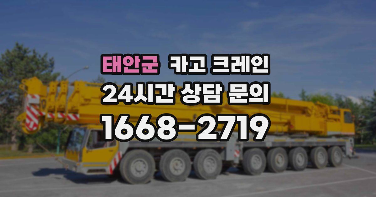 태안군 크레인