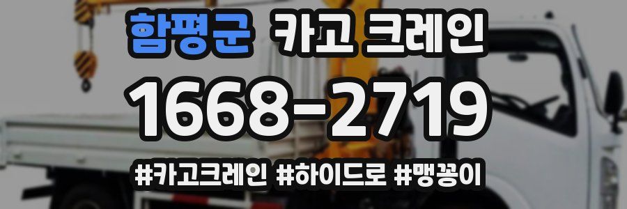 함평군 크레인 작업