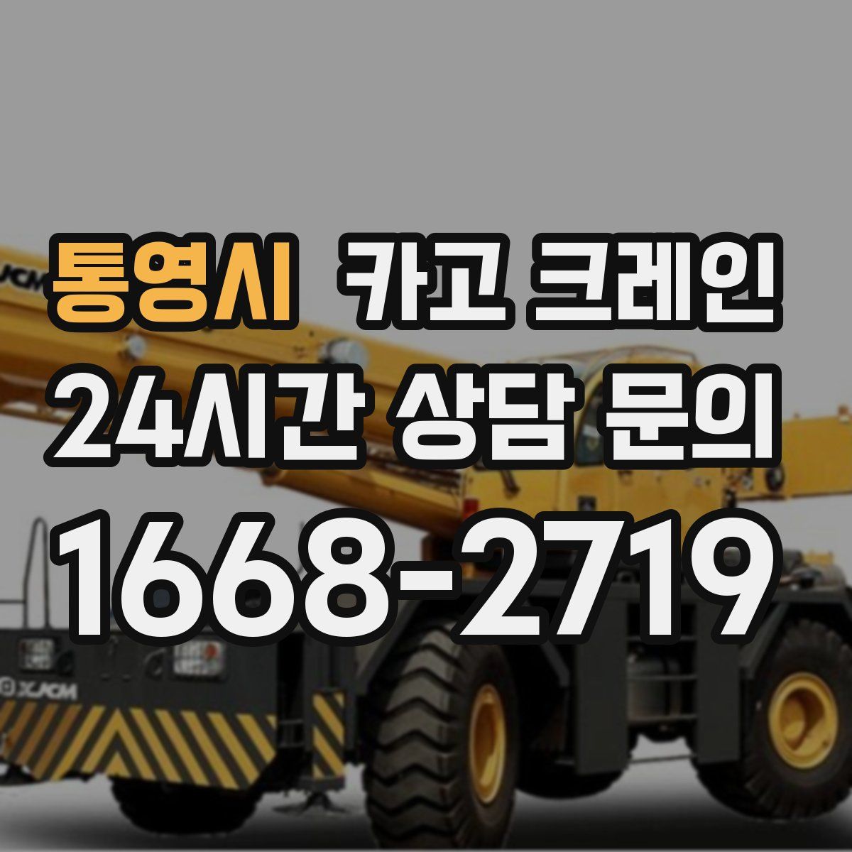 통영시 카고 크레인