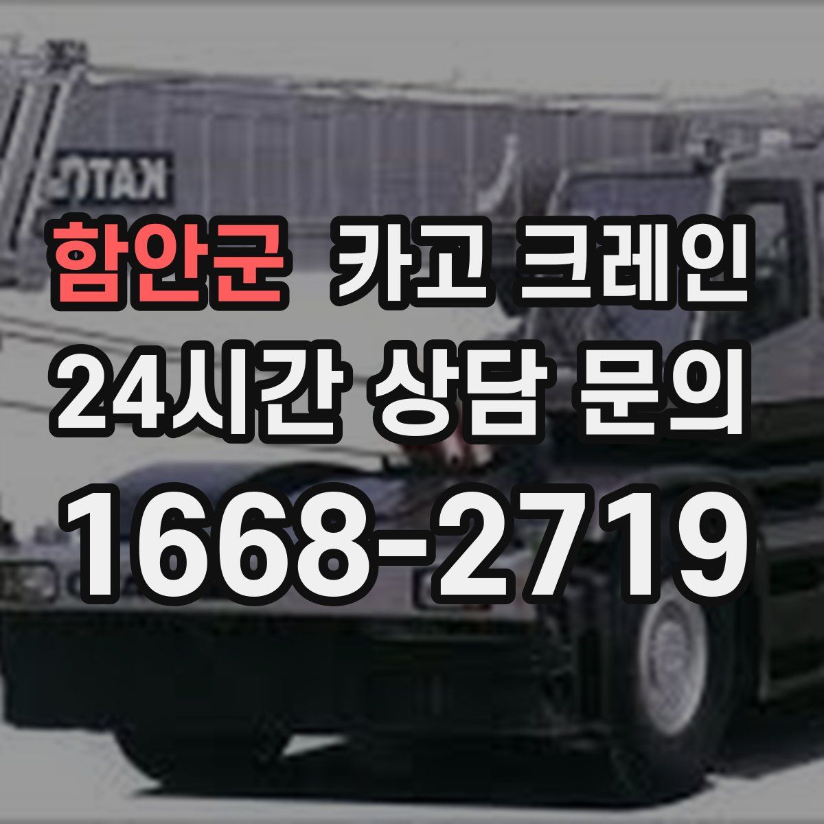 함안군 카고 크레인