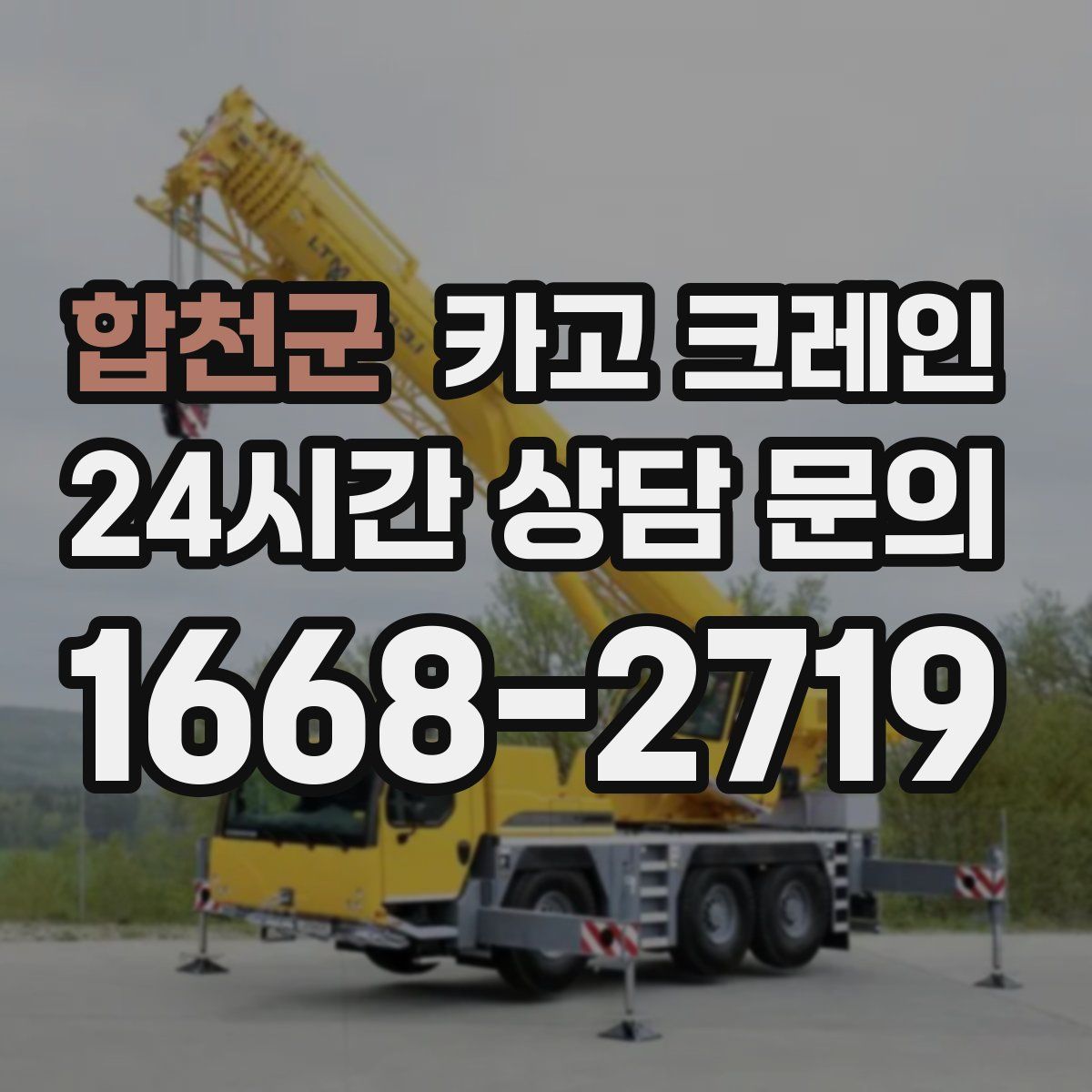 합천군 카고 크레인
