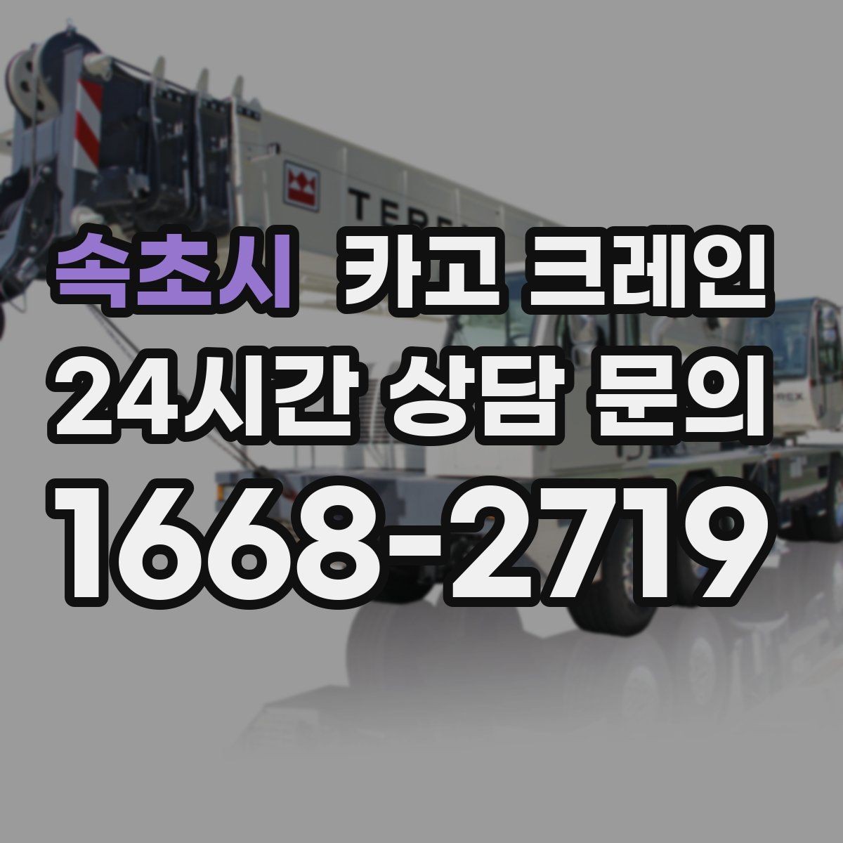 속초시 카고 크레인 비 예보 있을 때 일정 조율 팁