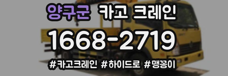 양구군 크레인 작업