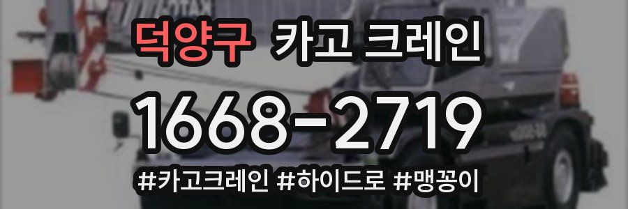 덕양구 크레인 작업