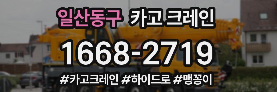 일산동구 크레인 작업