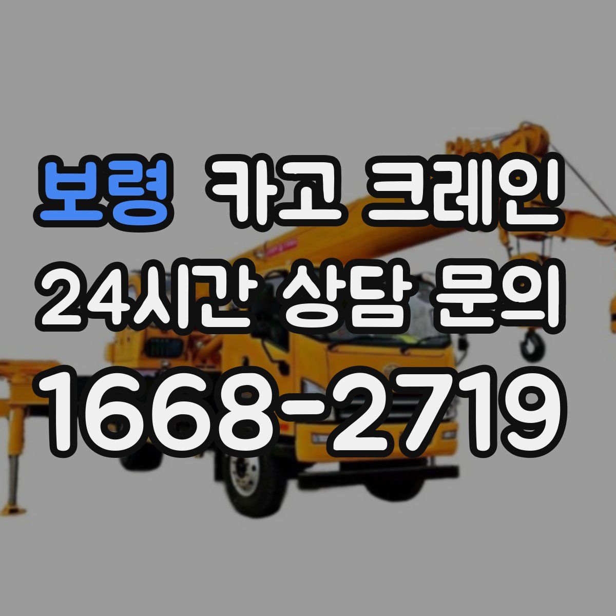 보령 카고 크레인