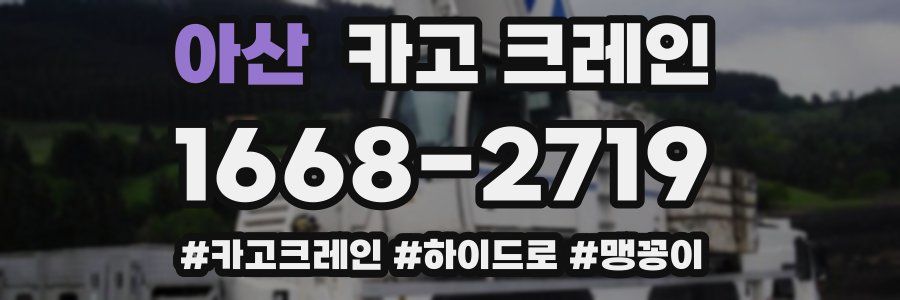 아산 크레인 작업