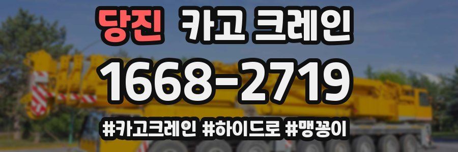 당진 크레인 작업