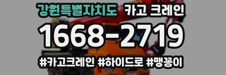 강원특별자치도 크레인 작업