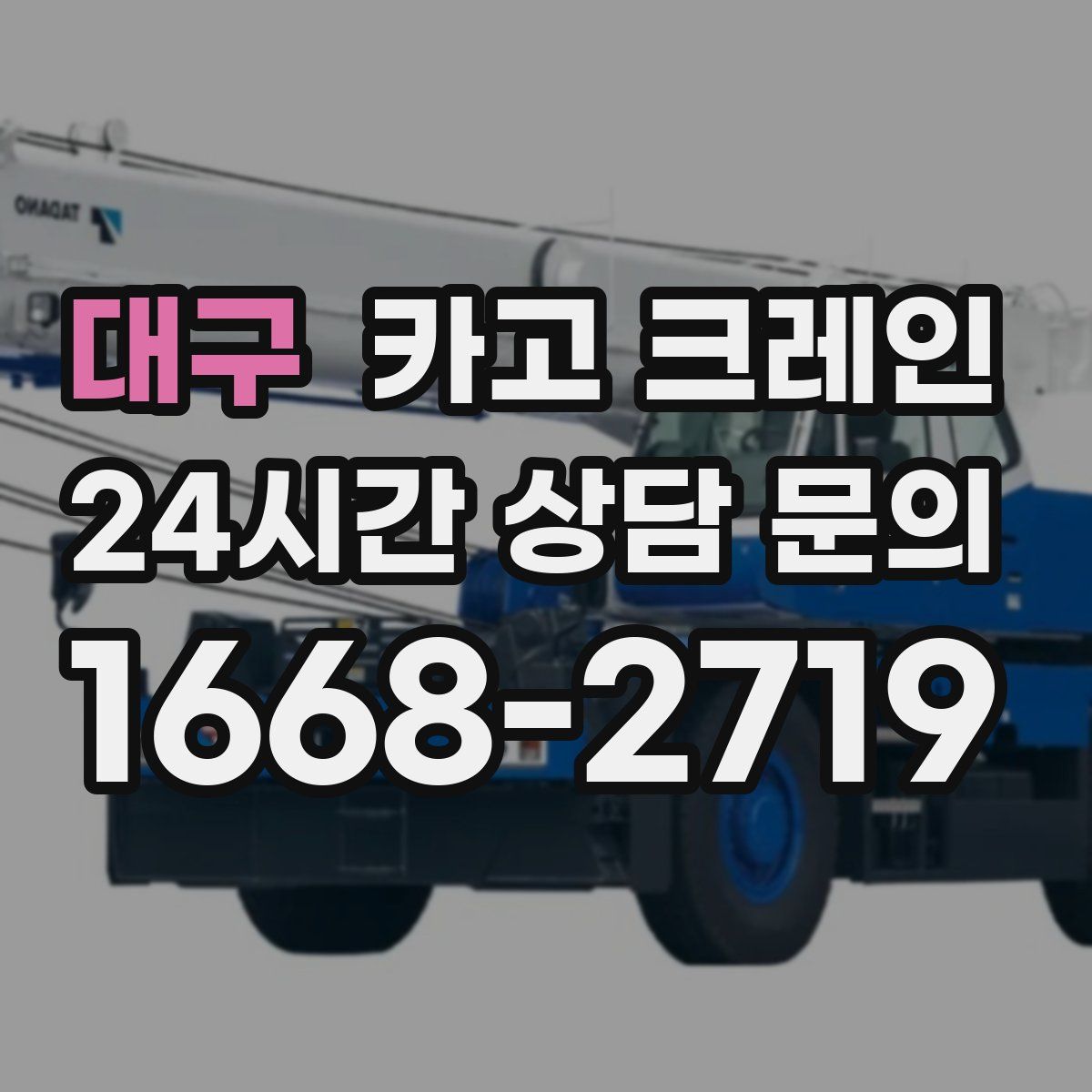 대구 카고 크레인