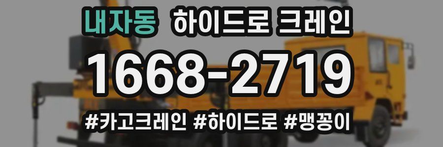 내자동 하이드로 크레인