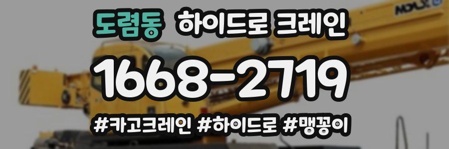 도렴동 하이드로 크레인