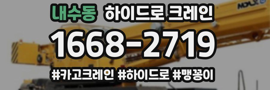 내수동 하이드로 크레인