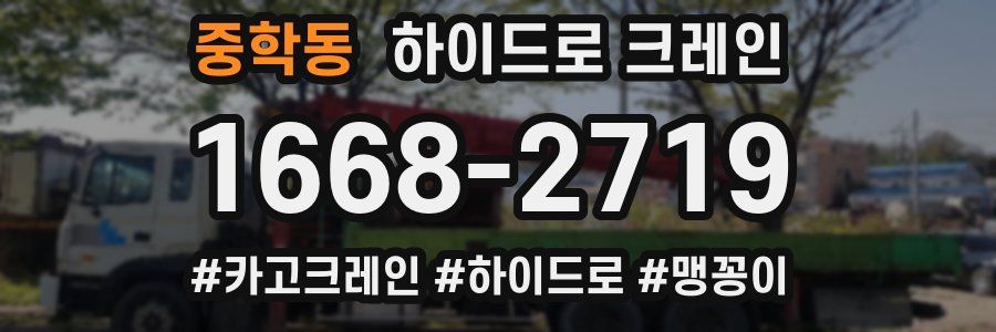 중학동 하이드로 크레인