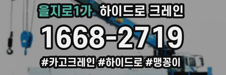 을지로1가 하이드로 크레인