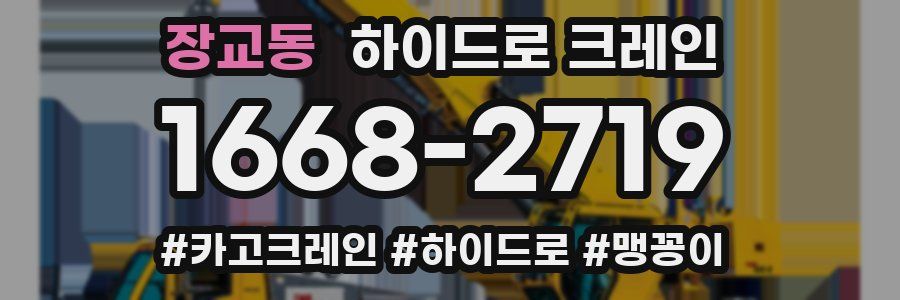 장교동 하이드로 크레인