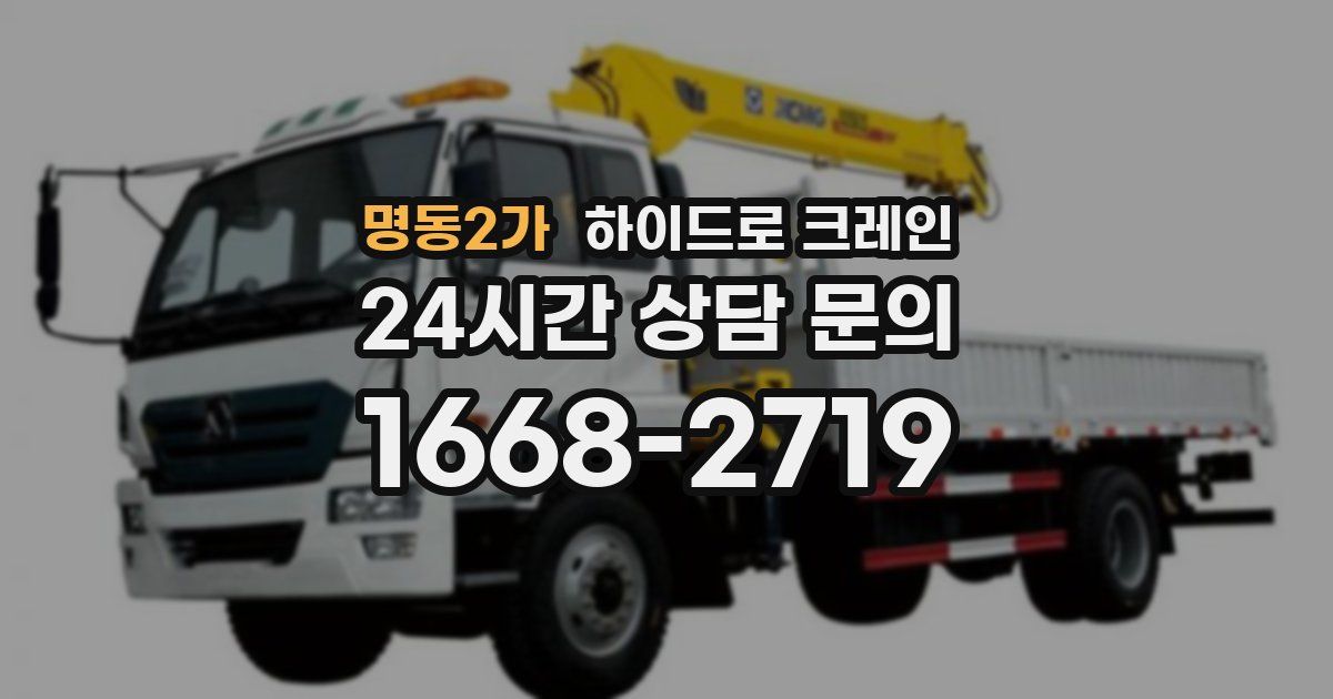 명동2가 하이드로 크레인