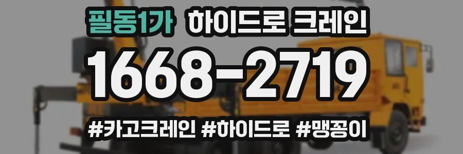 필동1가 하이드로 크레인