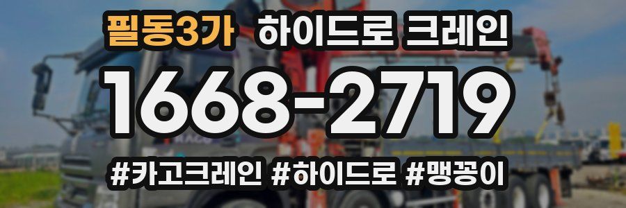 필동3가 하이드로 크레인