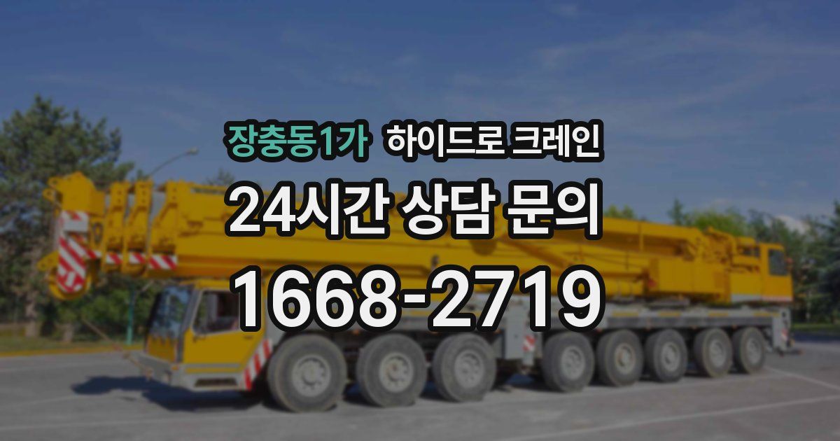 장충동1가 하이드로 크레인