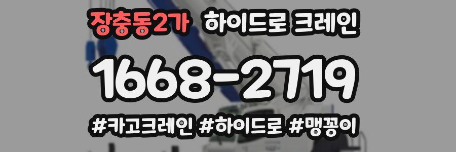 장충동2가 하이드로 크레인