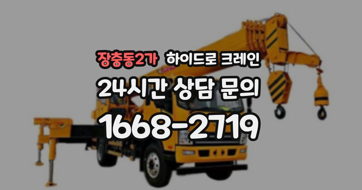 장충동2가 하이드로 크레인