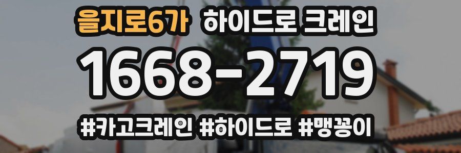 을지로6가 하이드로 크레인