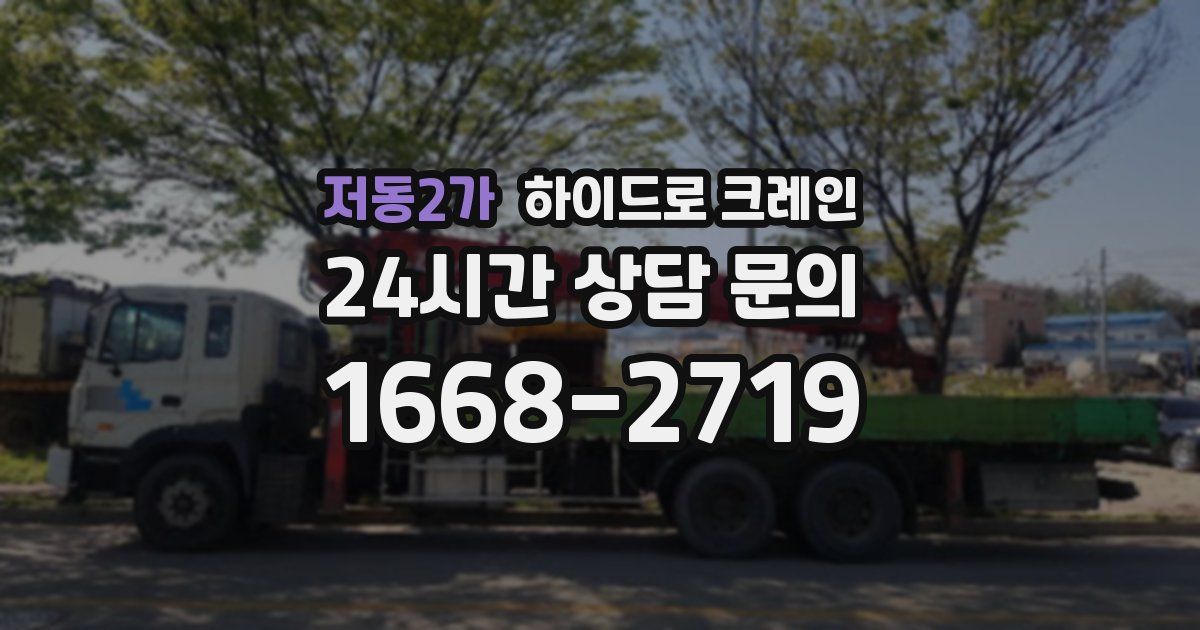 저동2가 하이드로 크레인