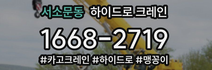 서소문동 하이드로 크레인