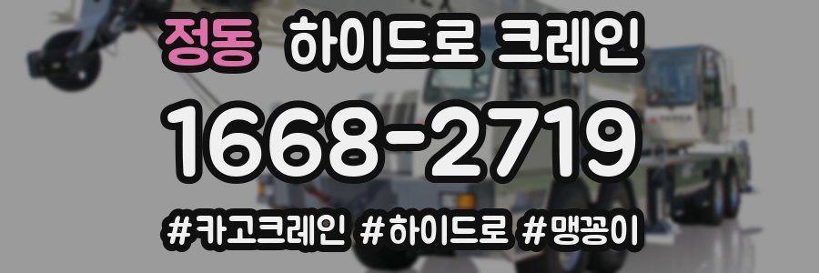 정동 하이드로 크레인