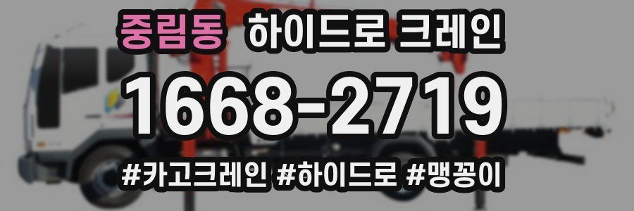 중림동 하이드로 크레인