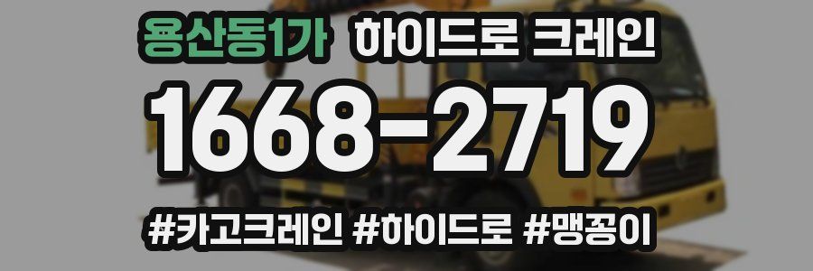 용산동1가 하이드로 크레인