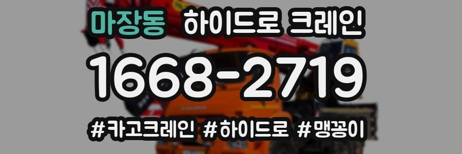 마장동 하이드로 크레인