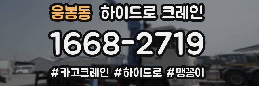 응봉동 하이드로 크레인