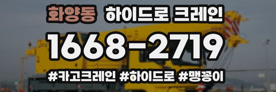 화양동 하이드로 크레인